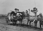 On the way to a Christian village by horse drawn cart