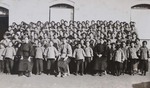 Group picture of school girls and teachers