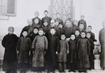 Bp. Joseph Tchang and his minor seminarians
