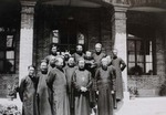 Group photo of Bp. Joseph Zhang of Xuanhua with some of his priests