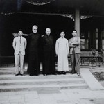 Fr. Paul Gilson and Fr. André Boland with Chinese who studied in Belgium