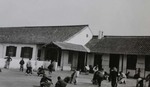 Children playing in the courtyard of the Haimen Catholic school