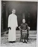Fr, Joseph Zié (Qian) with his mother by Fr. Charles Meeus