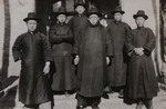 Mgr. Gaspard Hu Xiushen surrounded by the seminarians