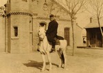 Fr. Paul Gilson on horseback
