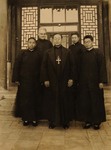 Bp. Joseph Zhang and the faculty of the apostolic school