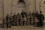 Chinese pastor and Catholic school children
