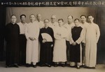 Priests of the Anguo vicariate celebrating in Beijing the naturalization of Father Raymond de Jaegher