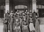 Fr. Vincent Lebbe, Raymond de Jaegher, Bishop Pierre Cheng, and seminarians 1