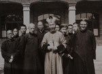 Fr. Vincent Lebbe, Raymond de Jaegher, Bishop Pierre Cheng, and seminarians 2