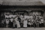 Catholics of the mountain village of Sué-Tsweuil with Fr. Paul Gilson and Fr. Vincent Bai