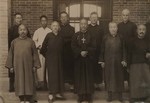 Father Vincent Lebbe with Bishop Pierre Cheng Youyou and some of the priests of Xuanhua vicariate