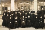 Bishop Pierre Cheng with the faculty and seminarians of the regional major seminary