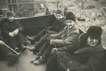Father Raymond de Jaegher and Professor George in the back of a truck by Henri Pattyn SJ