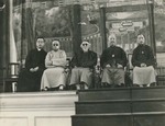 Fr Yu Pin, Joseph Lo Pahong, Ma Xiangbo, and other officials at Aurora University 1