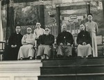 Fr Yu Pin, Joseph Lo Pahong, Ma Xiangbo, and other officials at Aurora University 2
