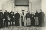 A representative of the Nationalist government with Archbishop Mario Zanin and some participants of the National Congress of Catholic Action