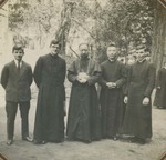 Peter Fan and Raymond de Jaegher with Bp. Evariste Zhang on the day of their tonsure
