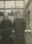 Peter Fan and Raymond de Jaegher on the day of their tonsure