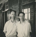 Father Alain de Terwangne and Father Clément Renirkens in Hong Kong after being expelled from China