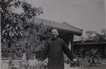 Fr. Jacques Liou in the garden of the procurement house of the Xuanhua apostolic vicariate in Beijing