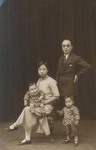 Yves Kiang and his wife and children