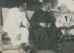 Bp. Eugène Lebouille CM and Fr. Nicolas Wenders chatting on board the vessel Derfflinger