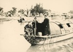 Fr. Vincent Lebbe on a boat in Shaoxing waterways 1