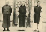 Fr. Vincent Lebbe with a Little Brother of St. John the Baptist and a Chinese priest