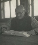Fr. Vincent Lebbe reading at the Scheut procurement house in Beijing