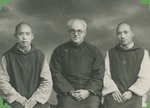 Fr. Raymond de Jaegher with Brothers Raymond and Fulgence, two Little Brothers of St. John the Baptist who were detained by the communists