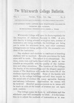 The Whitworth College Bulletin December 1899 by Whitworth University