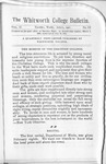 The Whitworth College Bulletin April 1901