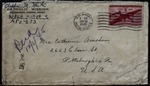 Envelope addressed to Catherine Amrhien. by M. White
