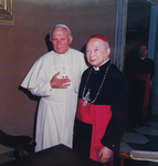 Cardinal Gong Pinmei with Pope John Paul II by N/A N/A