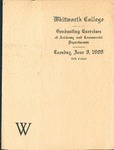 Commencement Program 1908 by Whitworth University