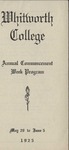 Commencement Program 1925