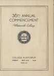 Commencement Program 1938 by Whitworth University