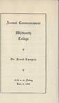 Commencement Program 1928 by Whitworth University