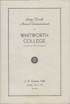 Commencement Program 1954 by Whitworth University