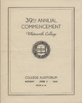 Commencement Program 1940 by Whitworth University and Whitworth University