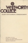 Commencement Program 1975 by Whitworth University