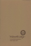 Commencement Program 1971