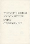 Commencement Program 1967 by Whitworth University
