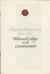 Commencement Program 1965 by Whitworth University