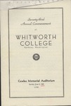 Commencement Program 1963 by Whitworth University