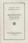 Commencement Program 1961 by Whitworth University