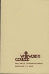 Commencement Program Feb. 1973