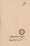 Commencement Program Feb. 1971 by Whitworth University