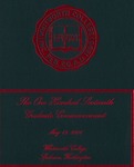 Graduate Commencement Program 2006 by Whitworth University